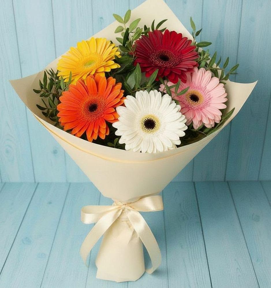 Букет цветов из: Герберы в Кувшиново
