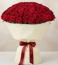 Букет 101 Красная роза Милано в Кувшиново