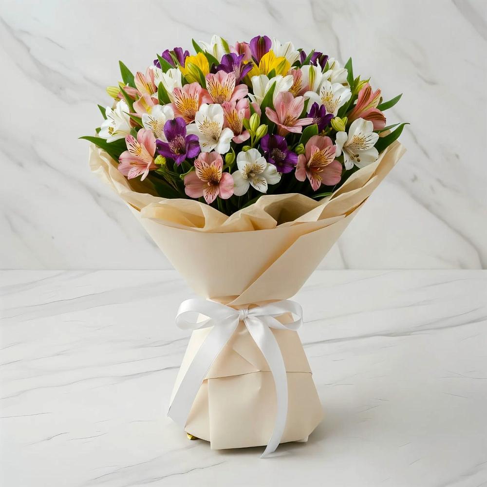 Букет цветов из: Альстромерии в Кувшиново