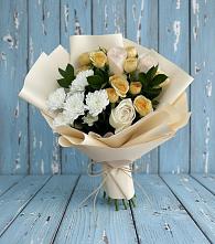 Букет цветов из:  Розы и Хризантемы в Кувшиново