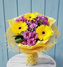 Букет цветов из:  Хризантемы и Герберы в Кувшиново