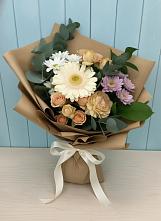 Букет цветов из:  Герберы и Хризантемы в Кувшиново