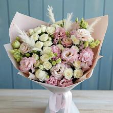 Букет цветов из:  Альстромерии и Розы в Кувшиново